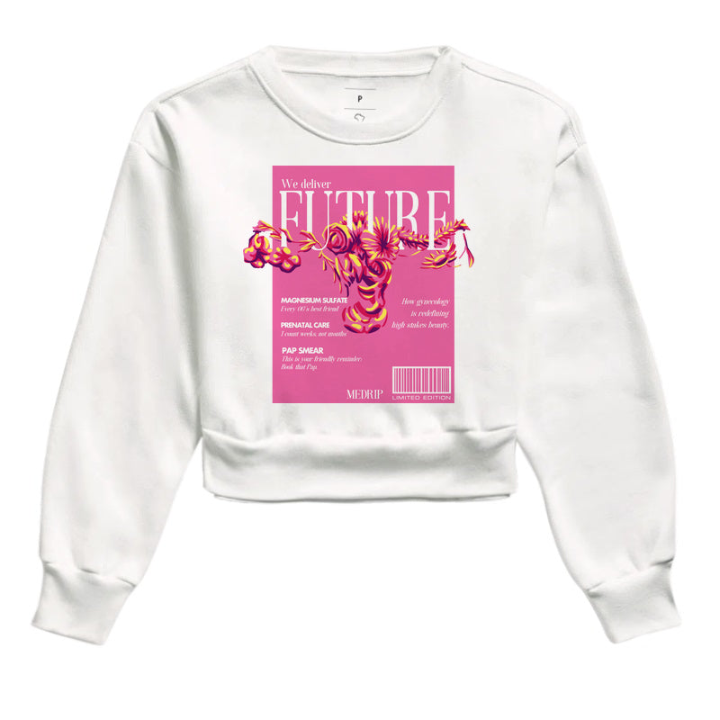 We Deliver Future Cropped Moletom
