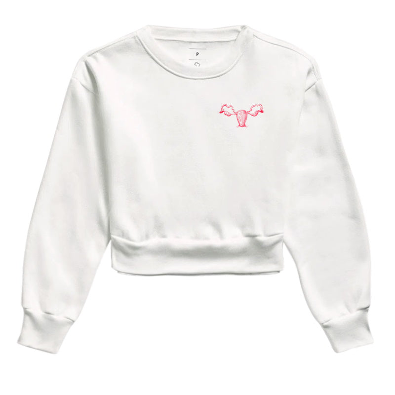 Moletom Cropped GO minimalista