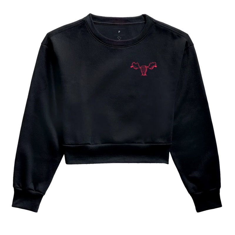 Moletom Cropped GO minimalista