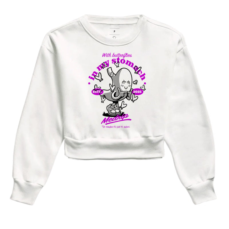 Butterflies Cropped Moletom